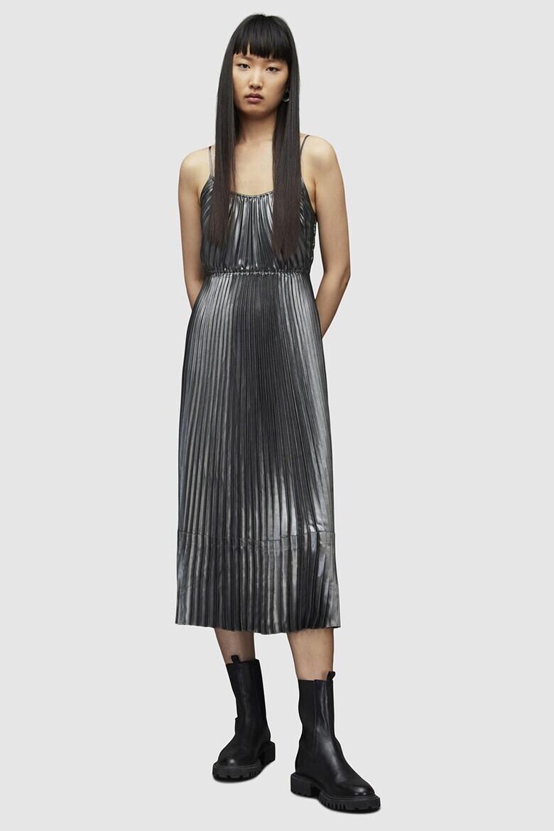 AllSaints Set de rochie cu pliuri si pulover Silvi - Pled.ro