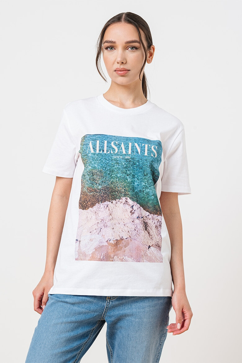 AllSaints Tricou cu logo si imprimeu foto Rioni - Pled.ro