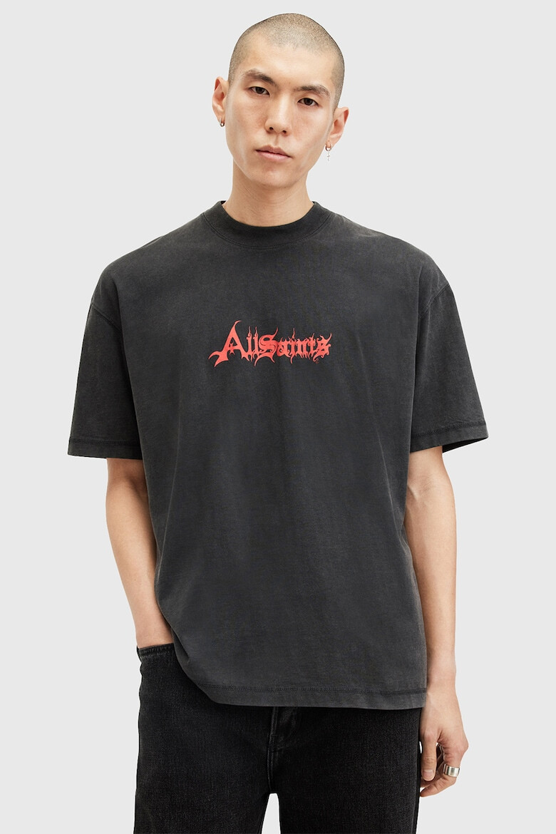 AllSaints Tricou din bumbac cu imprimeu - Pled.ro