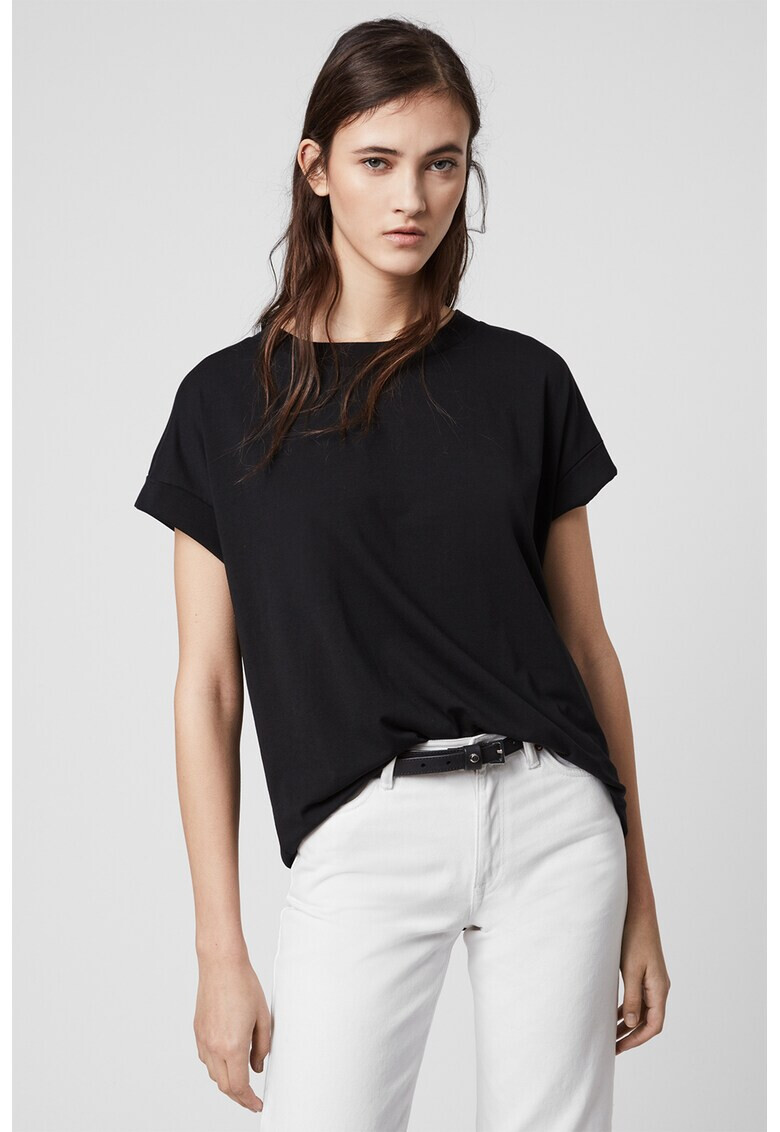 AllSaints Tricou lejer cu decolte la baza gatului - Pled.ro