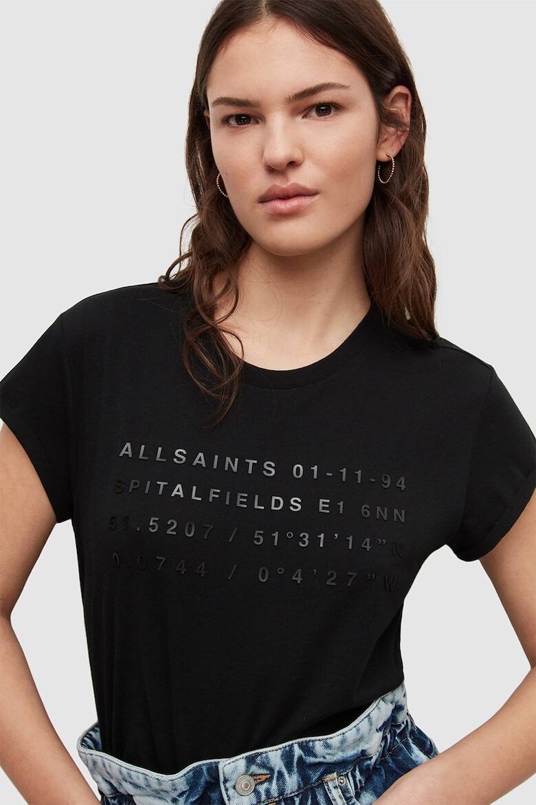 AllSaints Tricou regular fit cu imprimeu cauciucat Anna - Pled.ro