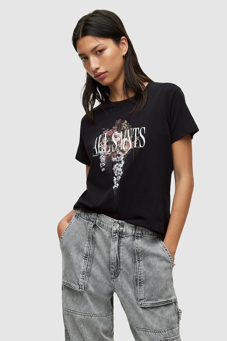 AllSaints Tricou relaxed fit din bumbac organic Silva - Pled.ro