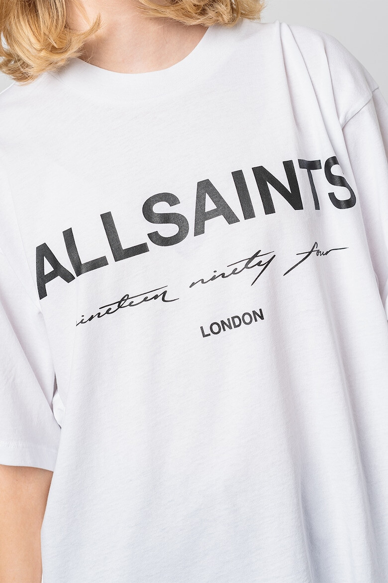 AllSaints Tricou supradimensionat cu imprimeu logo - Pled.ro