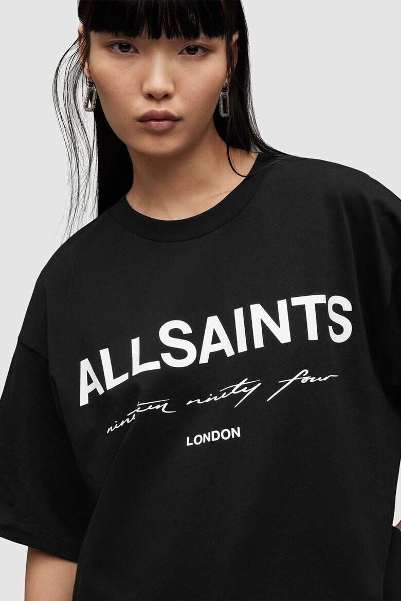 AllSaints Tricou supradimensionat cu imprimeu logo - Pled.ro