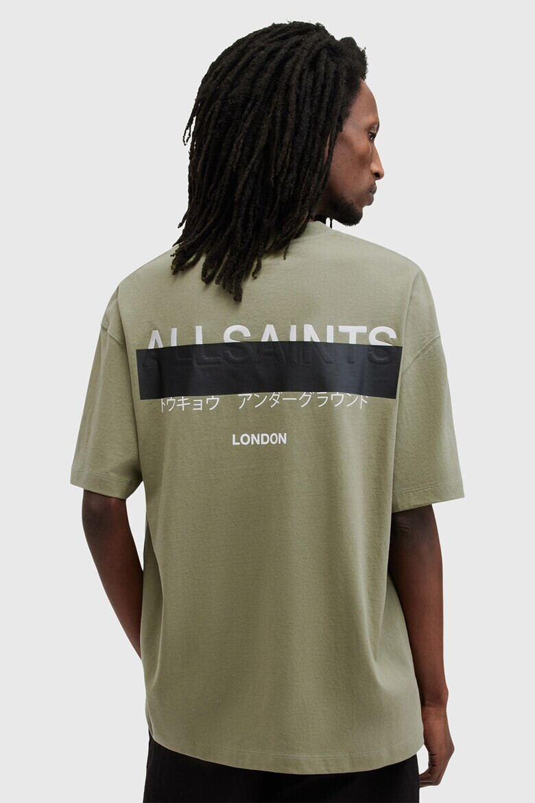 AllSaints Tricou supradimensionat cu maneci cazute Redact - Pled.ro