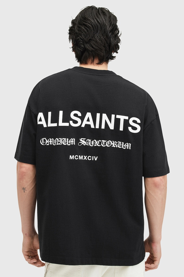 AllSaints Tricou supradimensionat de bumbac organic Sanctum - Pled.ro