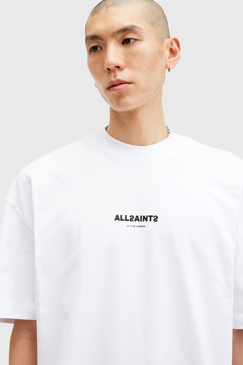 AllSaints Tricou supradimensionat de bumbac organic Subverse - Pled.ro