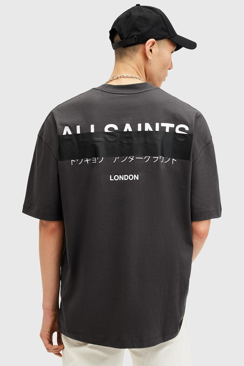 AllSaints Tricou supradimensionat de bumbac Redact - Pled.ro