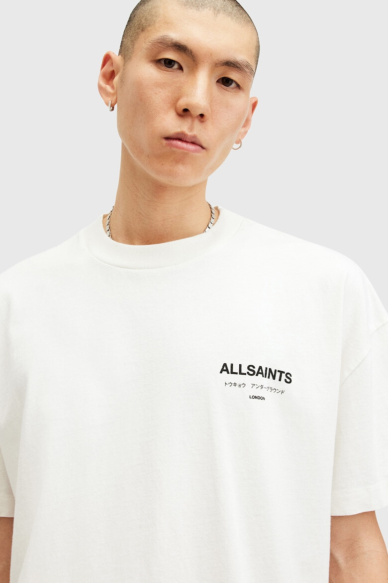 AllSaints Tricou supradimensionat din bumbac organic Underground - Pled.ro