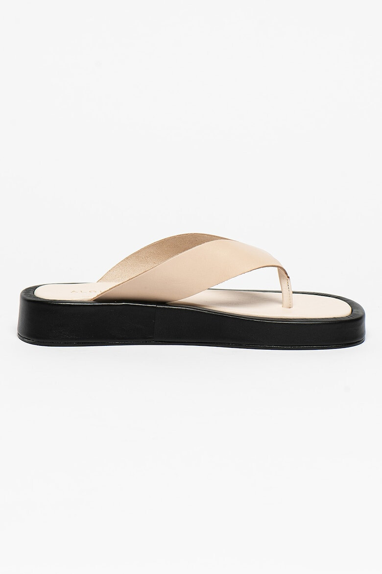 ALOHAS Papuci flip-flop de piele Overcast - Pled.ro