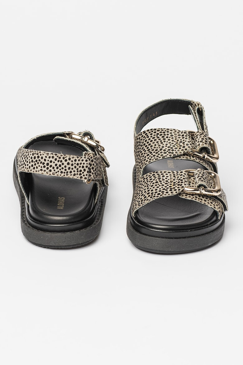 ALOHAS Sandale din piele cu cu animal print Harper - Pled.ro