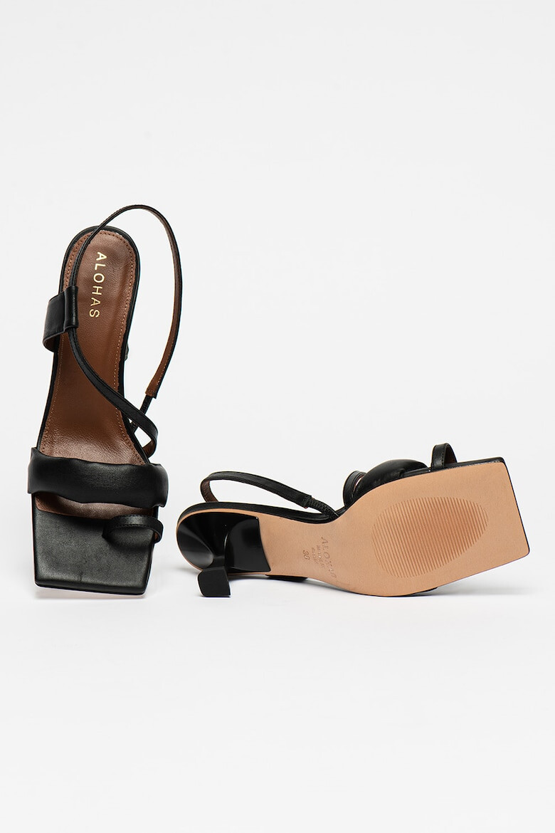 ALOHAS Sandale slingback de piele cu barete asimetrice - Pled.ro