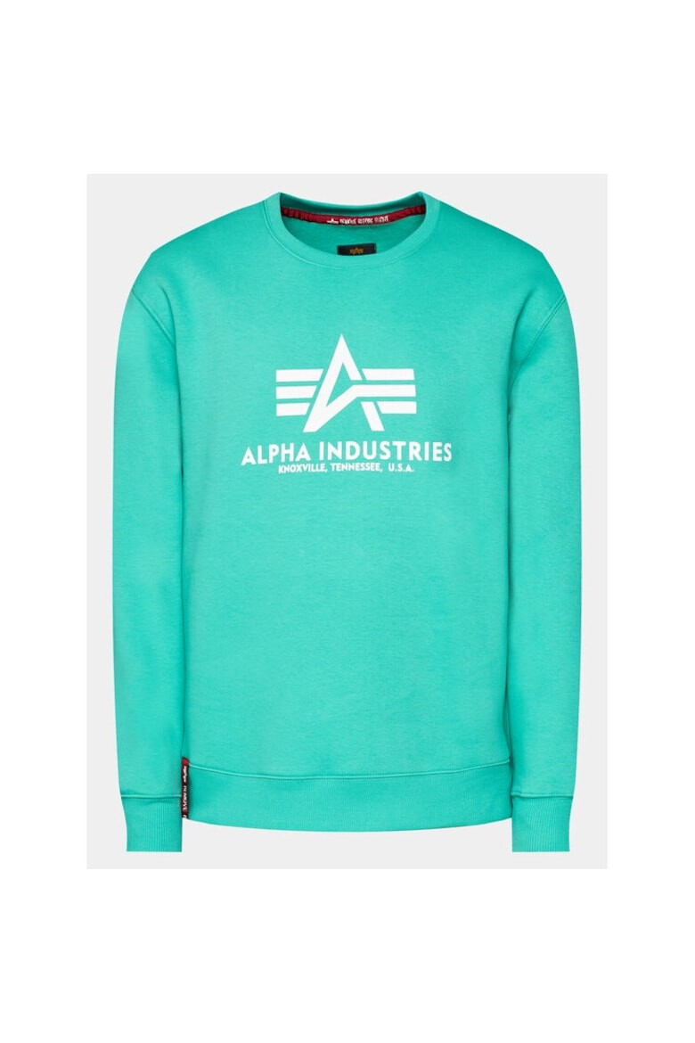 ALPHA INDUSTRIES Bluza sport barbati 863098 Verde Bumbac - Pled.ro