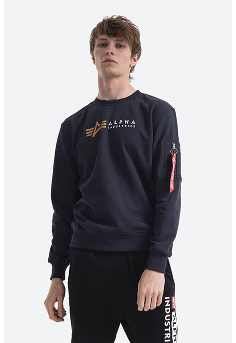 ALPHA INDUSTRIES Bluza sport cu imprimeu logo - Pled.ro