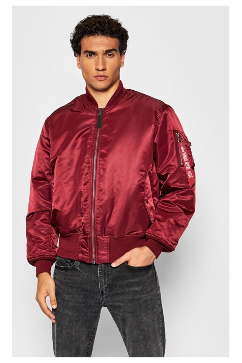 ALPHA INDUSTRIES Geaca barbati 71594 Nylon Portocaliu/Visiniu - Pled.ro