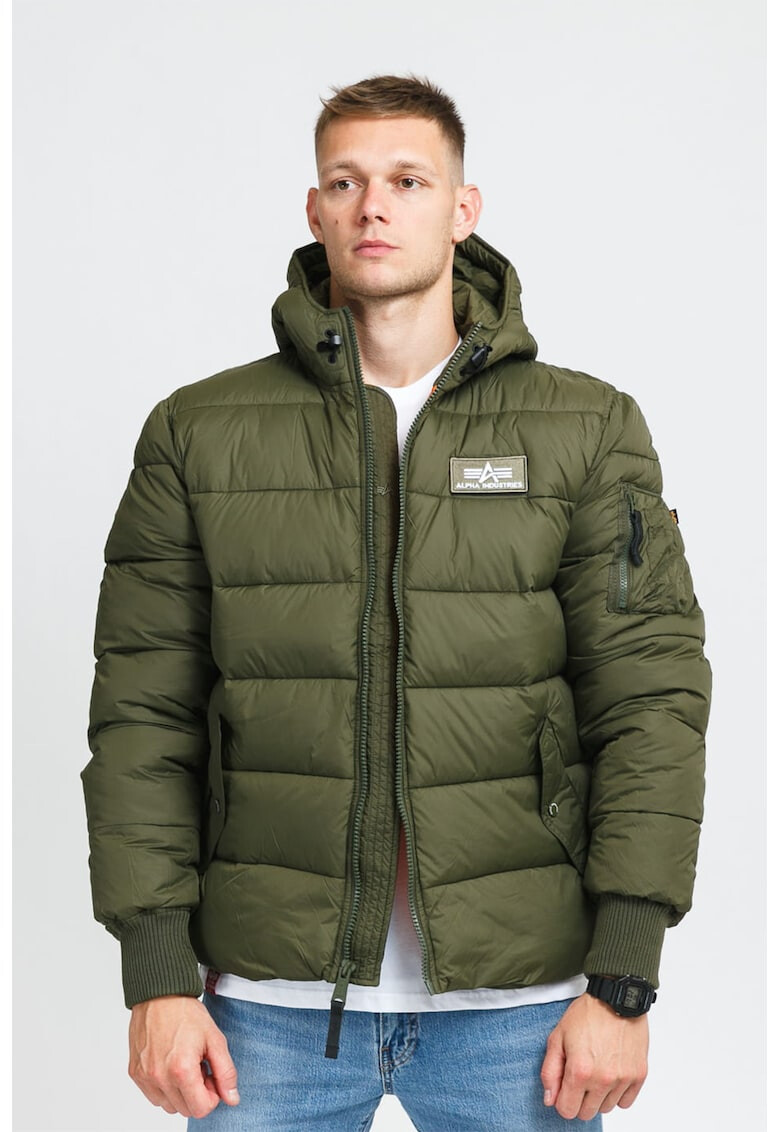 ALPHA INDUSTRIES Geaca matlasata cu gluga - Pled.ro