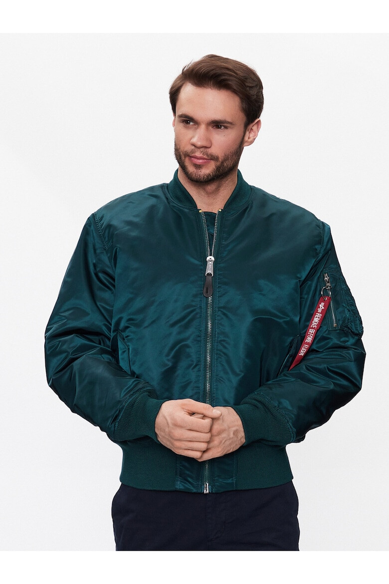 ALPHA INDUSTRIES Jacheta bomber barbati 301548270 Nylon Albastru marin - Pled.ro