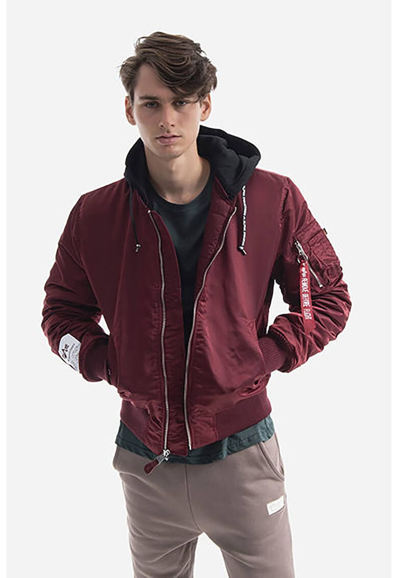 ALPHA INDUSTRIES Jacheta bomber cu gluga detasabila - Pled.ro