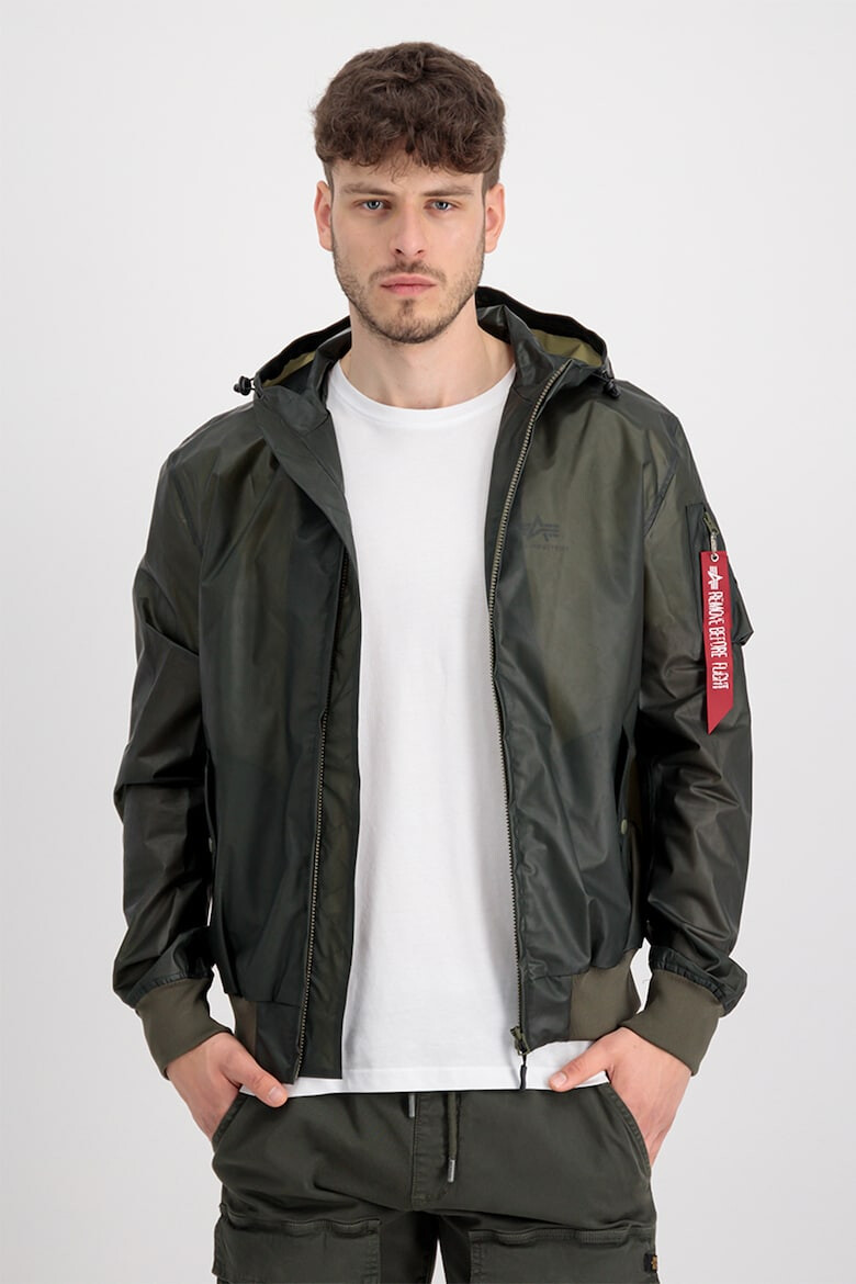 ALPHA INDUSTRIES Jacheta cu gluga si buzunare cu fermoar - Pled.ro