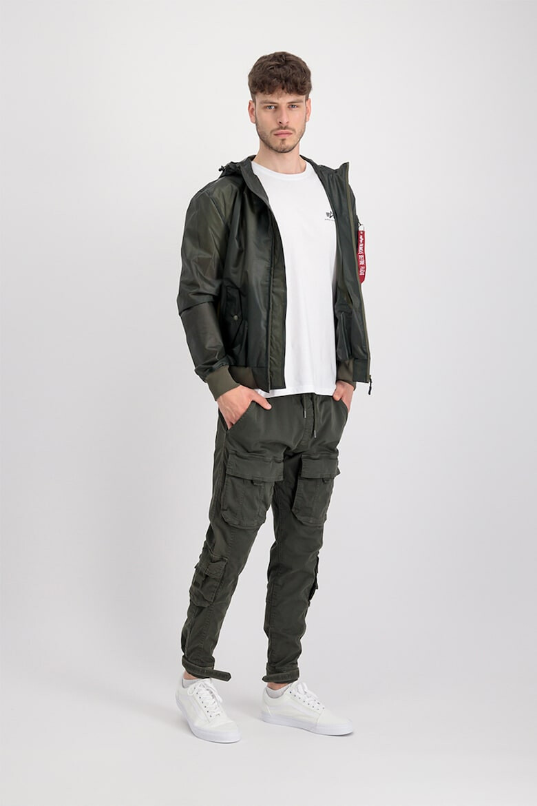 ALPHA INDUSTRIES Jacheta cu gluga si buzunare cu fermoar - Pled.ro