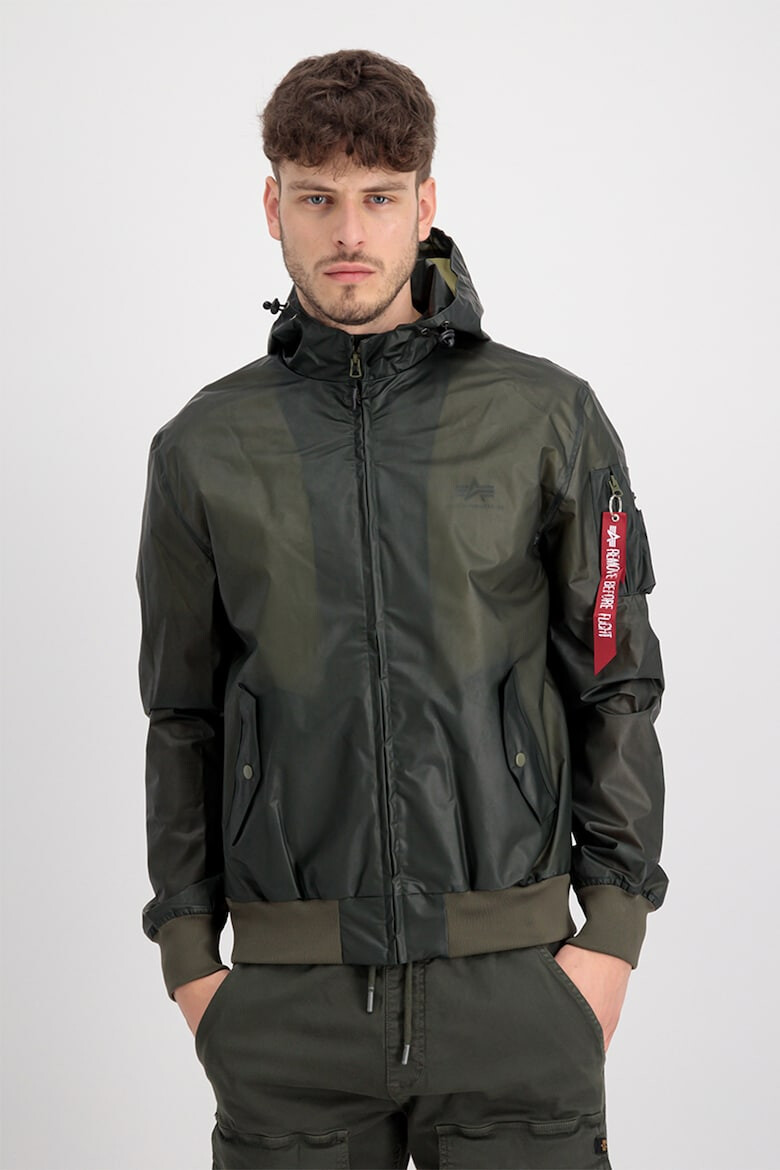 ALPHA INDUSTRIES Jacheta cu gluga si buzunare cu fermoar - Pled.ro