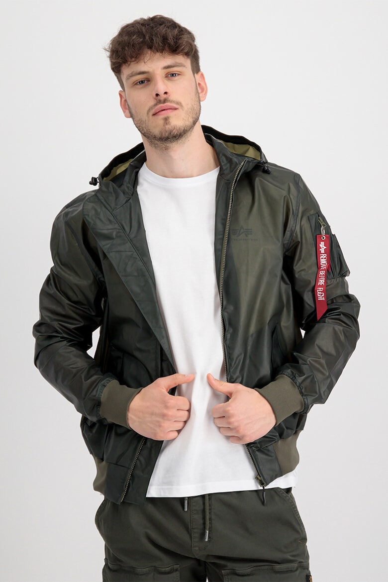 ALPHA INDUSTRIES Jacheta cu gluga si buzunare cu fermoar - Pled.ro