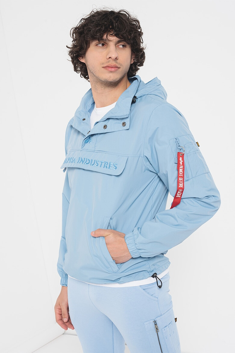 ALPHA INDUSTRIES Jacheta cu gluga si logo brodat - Pled.ro