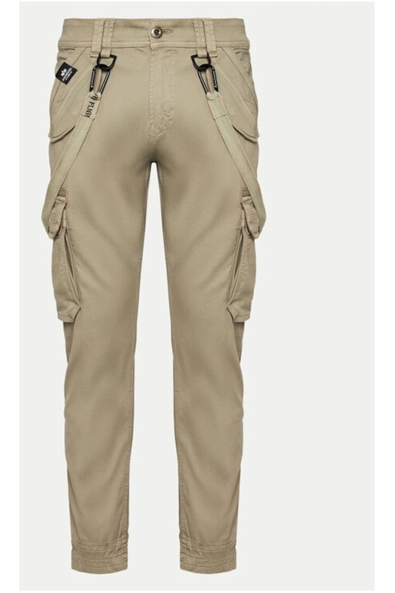 ALPHA INDUSTRIES Pantaloni barbati 861575 Bej/Maro Bumbac - Pled.ro