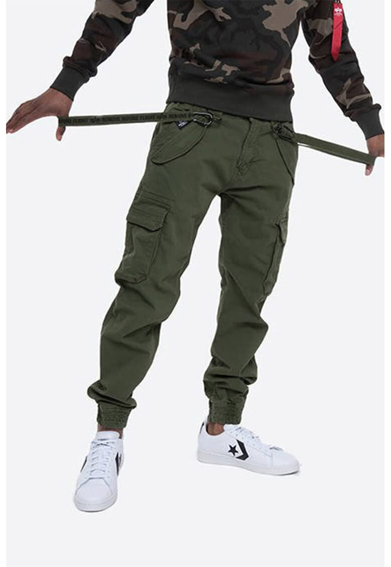 ALPHA INDUSTRIES Pantaloni cargo cu benzi decorative - Pled.ro