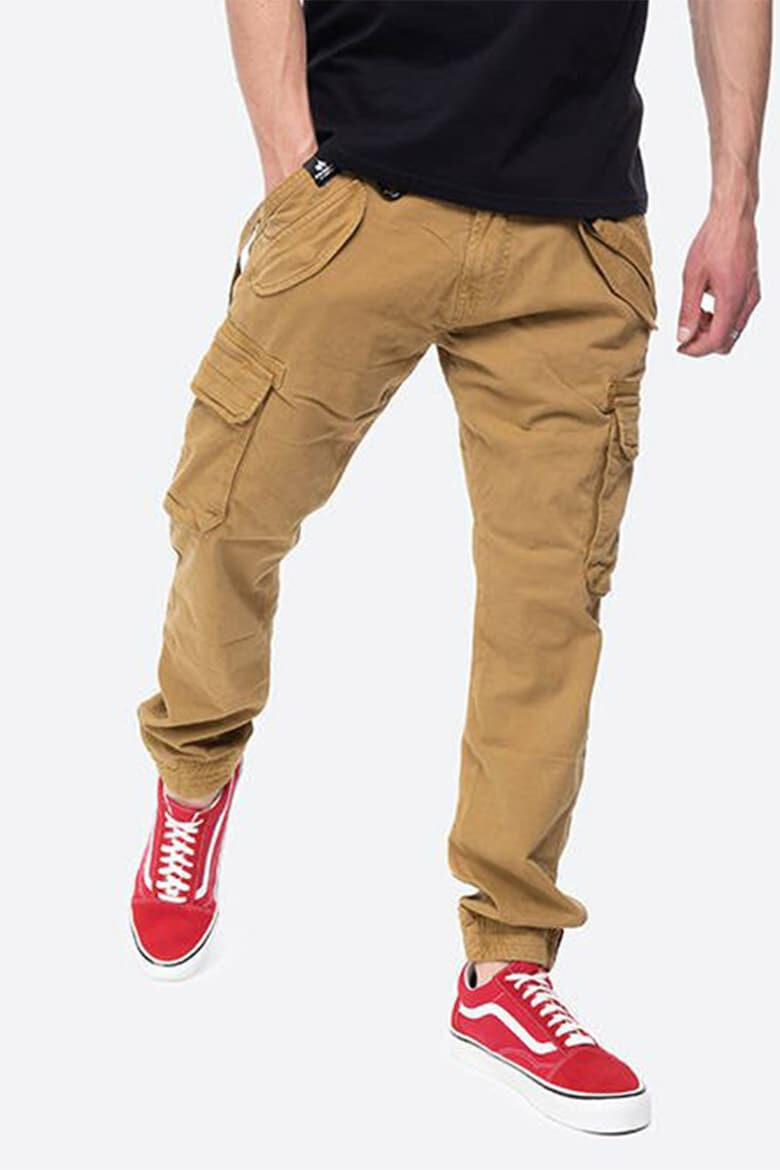 ALPHA INDUSTRIES Pantaloni cargo cu benzi decorative - Pled.ro