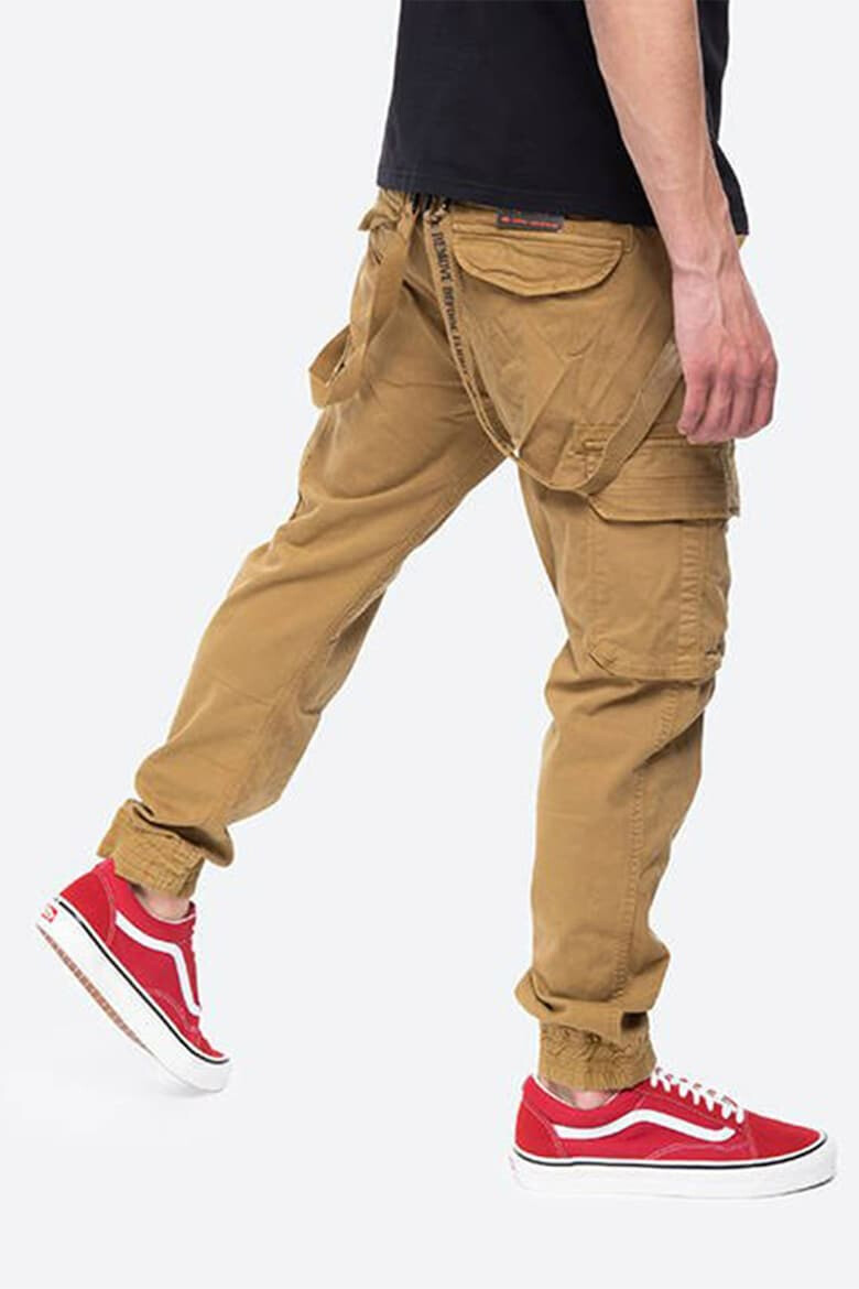 ALPHA INDUSTRIES Pantaloni cargo cu benzi decorative - Pled.ro