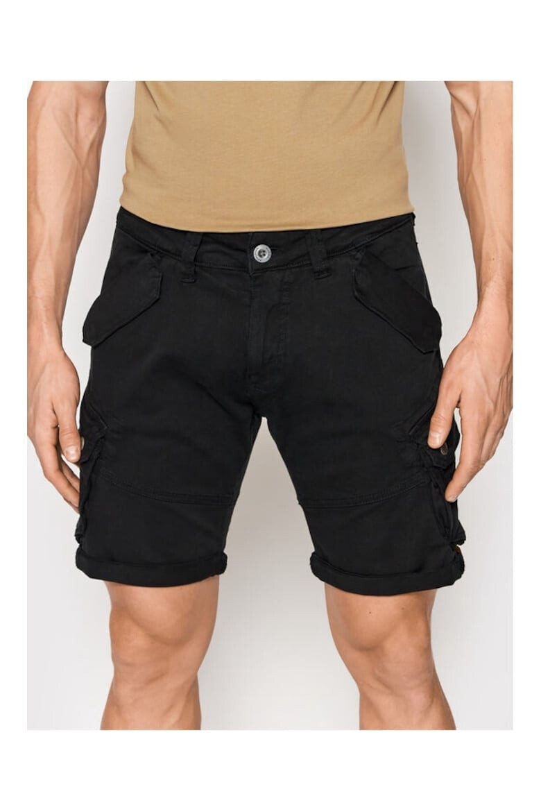 ALPHA INDUSTRIES Pantaloni scurti barbati 076675 Negru Bumbac - Pled.ro