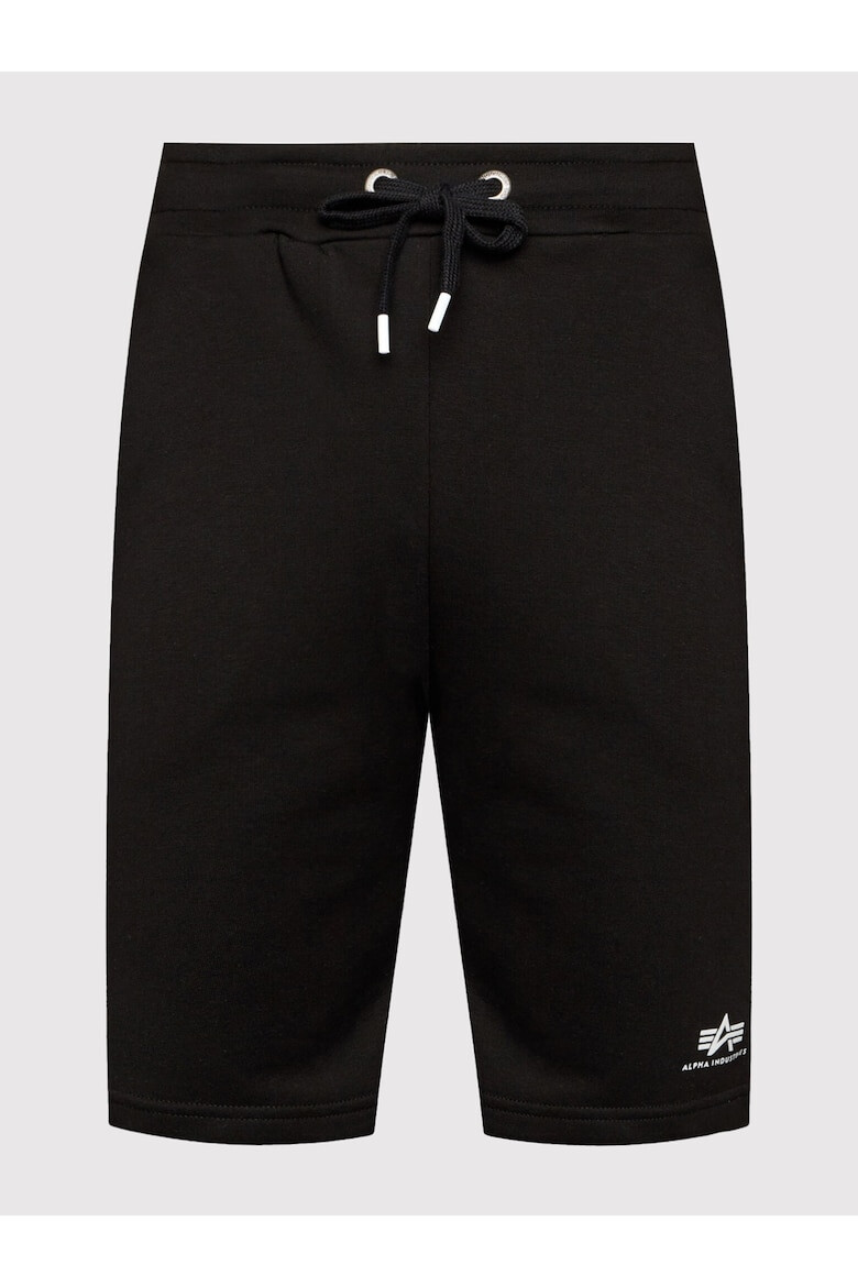 ALPHA INDUSTRIES Pantaloni scurti barbati Bumbac/Poliester Negru - Pled.ro