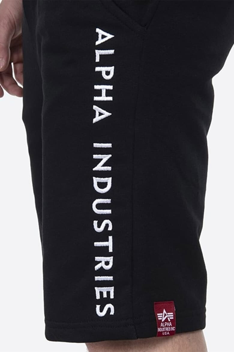 ALPHA INDUSTRIES Pantaloni sport scurti cu logo brodat - Pled.ro