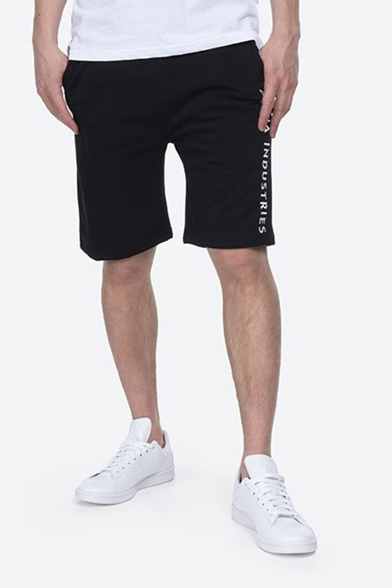 ALPHA INDUSTRIES Pantaloni sport scurti cu logo brodat - Pled.ro