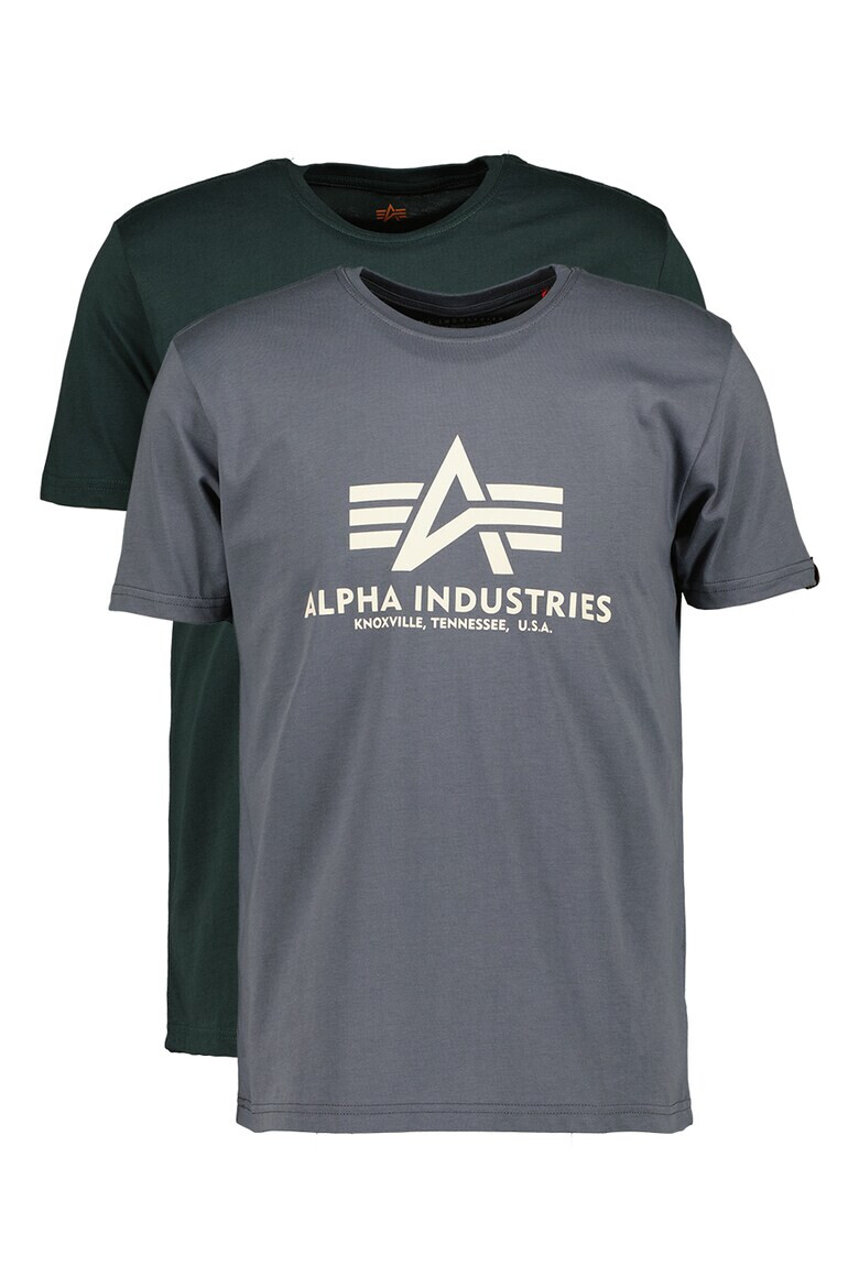 ALPHA INDUSTRIES Set de tricouri cu logo - 2 piese - Pled.ro