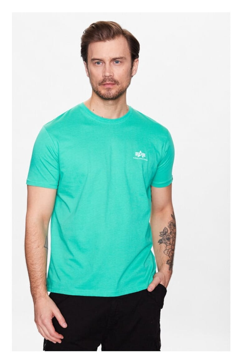 ALPHA INDUSTRIES Tricou barbati 301430 Verde Bumbac - Pled.ro