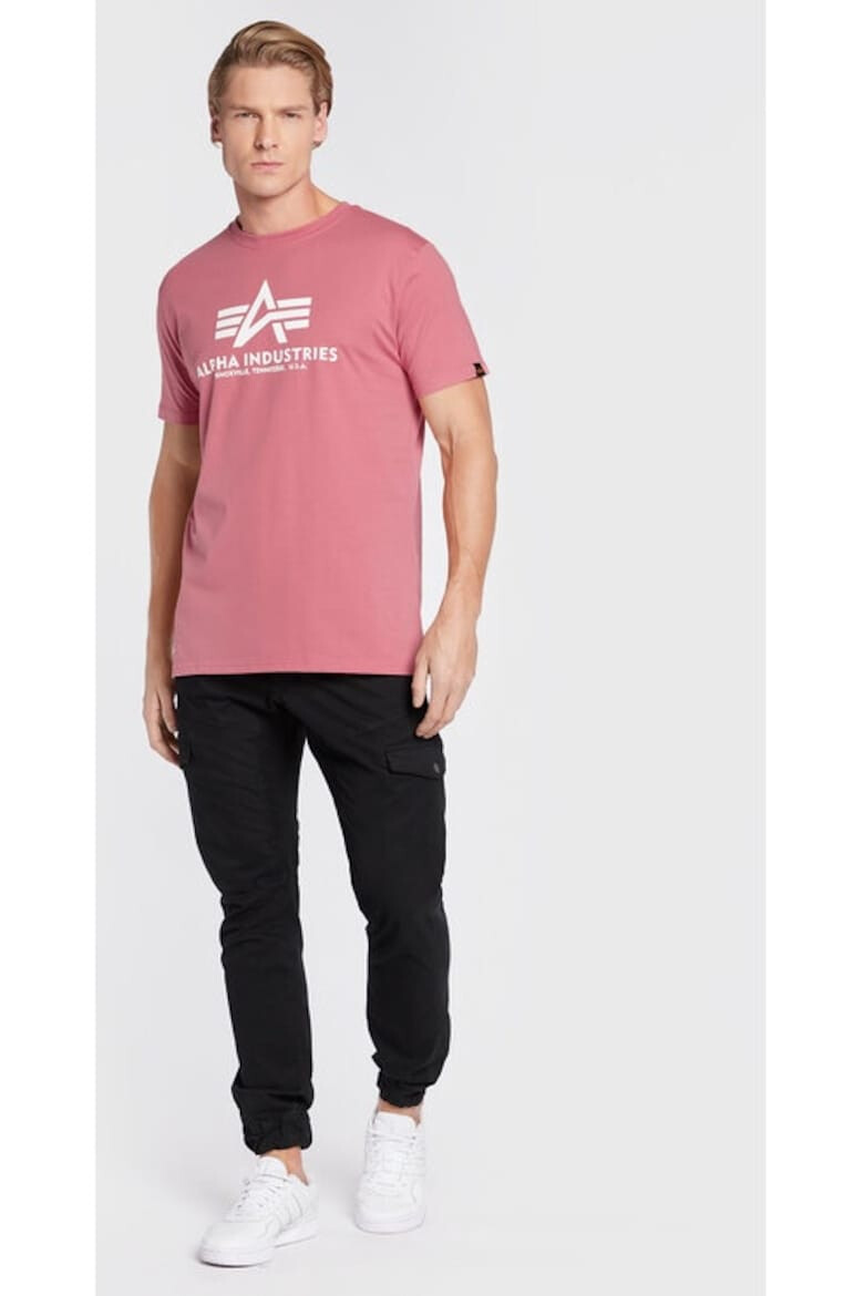 ALPHA INDUSTRIES Tricou barbati 547211 Roz Bumbac - Pled.ro