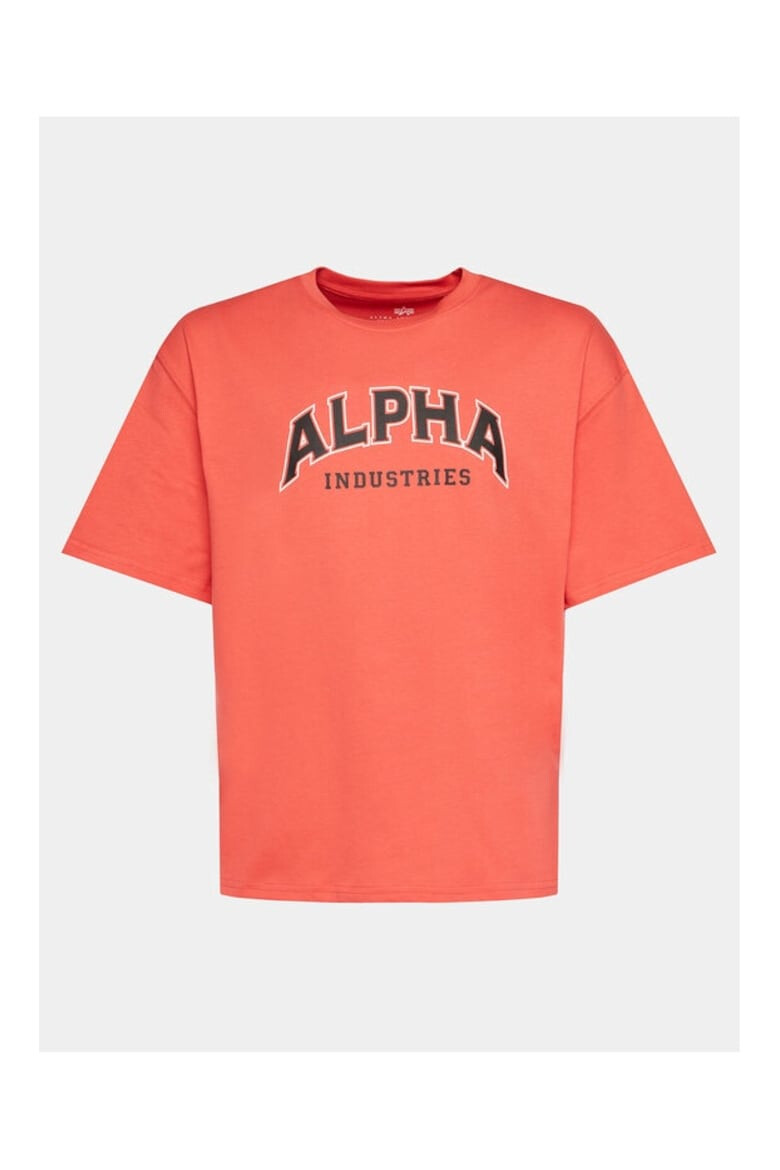 ALPHA INDUSTRIES Tricou barbati 861964 Rosu Bumbac - Pled.ro