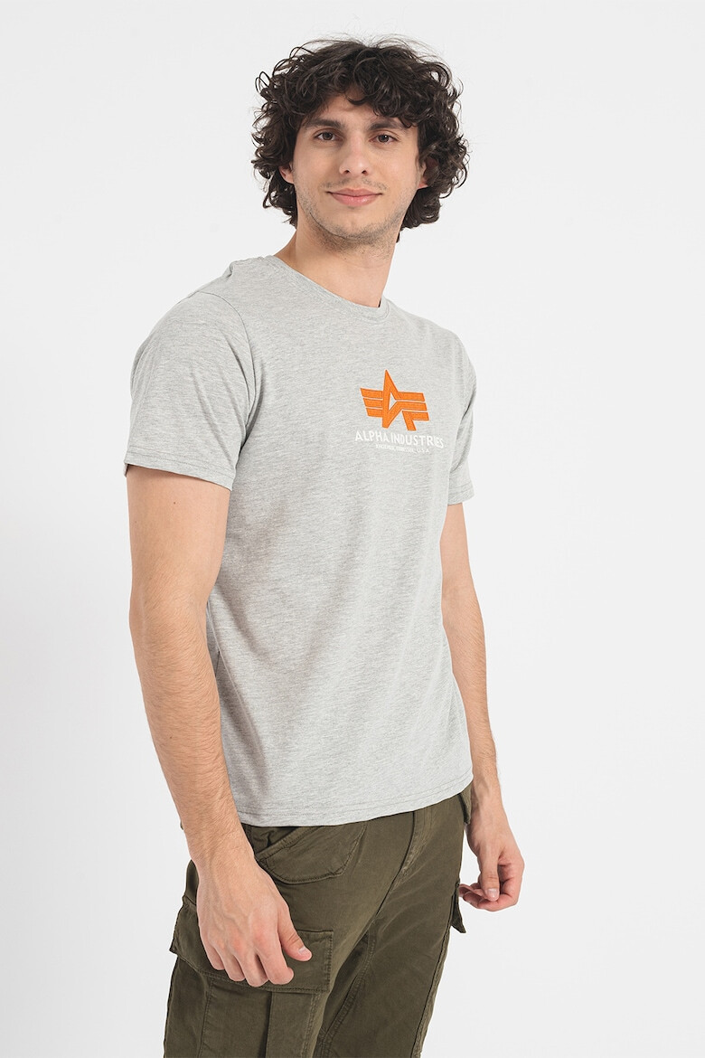 ALPHA INDUSTRIES Tricou cu aplicatie logo cauciucata - Pled.ro