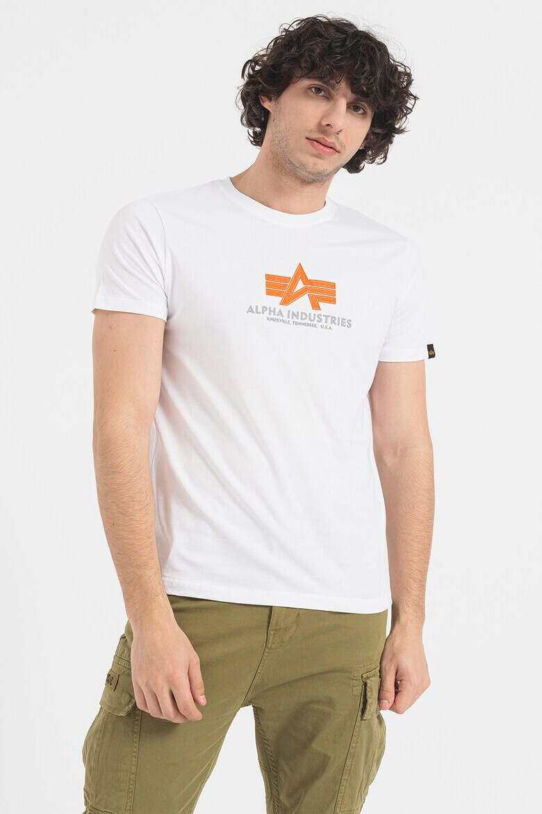 ALPHA INDUSTRIES Tricou cu aplicatie logo cauciucata - Pled.ro