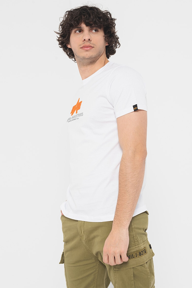 ALPHA INDUSTRIES Tricou cu aplicatie logo cauciucata - Pled.ro