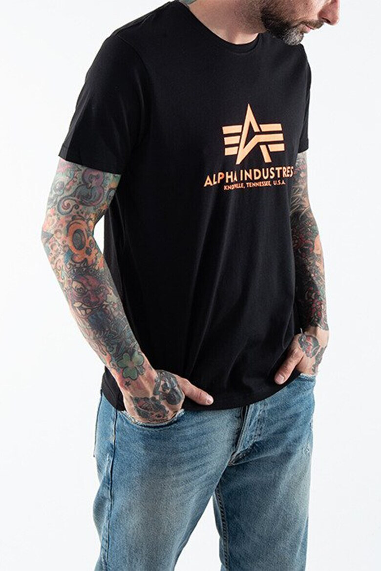 ALPHA INDUSTRIES Tricou de bumbac cu imprimeu logo - Pled.ro