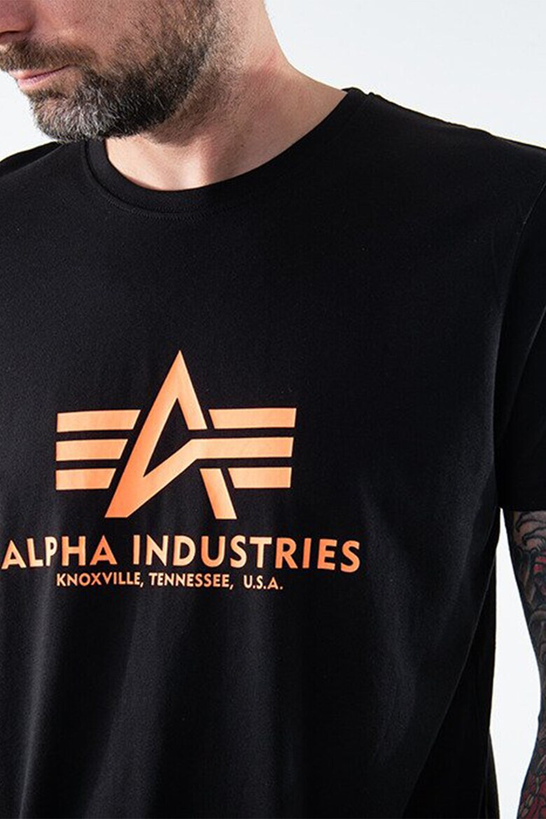 ALPHA INDUSTRIES Tricou de bumbac cu imprimeu logo - Pled.ro