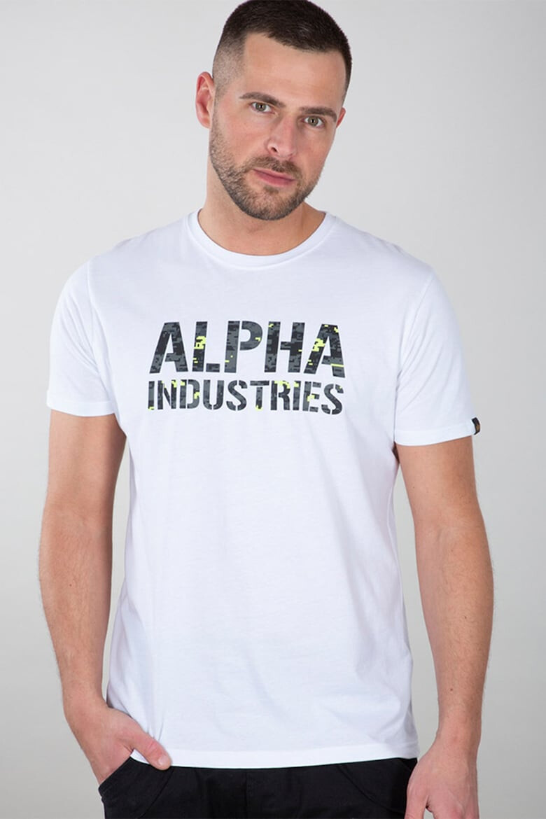 ALPHA INDUSTRIES Tricou de bumbac cu imprimeu logo - Pled.ro