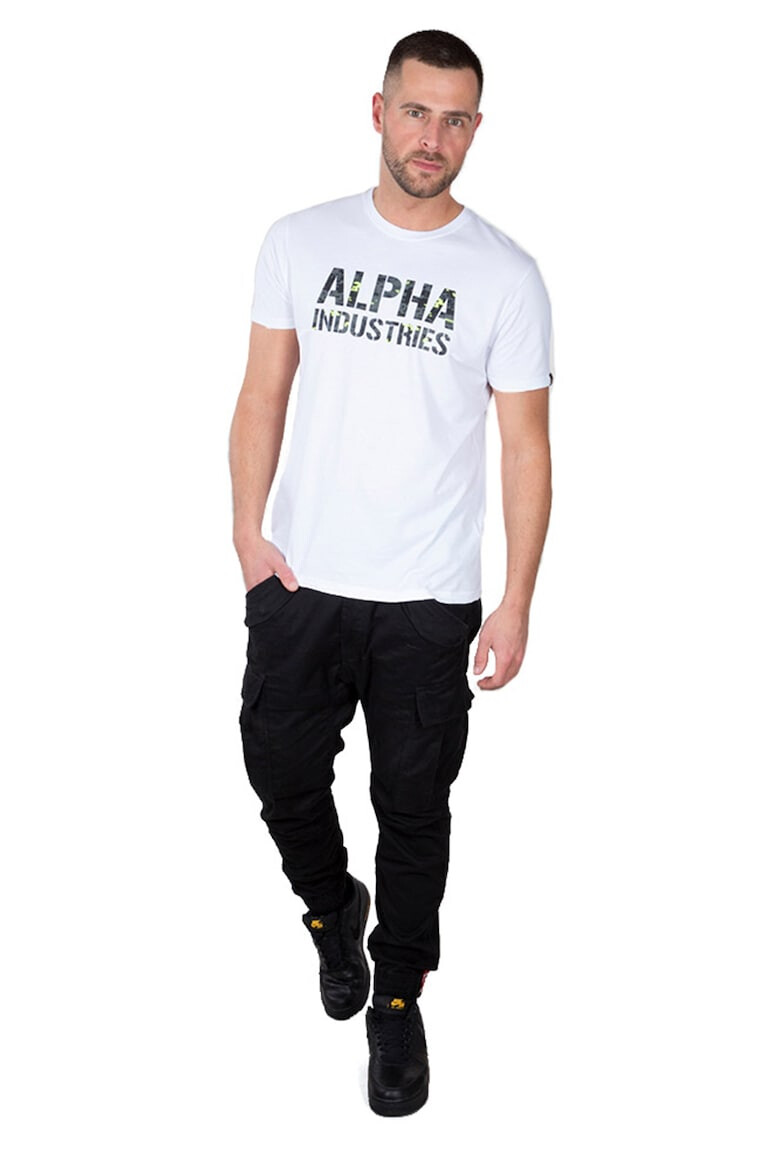 ALPHA INDUSTRIES Tricou de bumbac cu imprimeu logo - Pled.ro