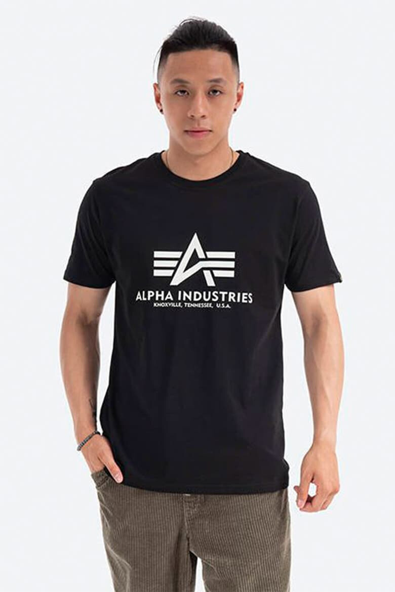 ALPHA INDUSTRIES Tricou de bumbac cu imprimeu logo - Pled.ro