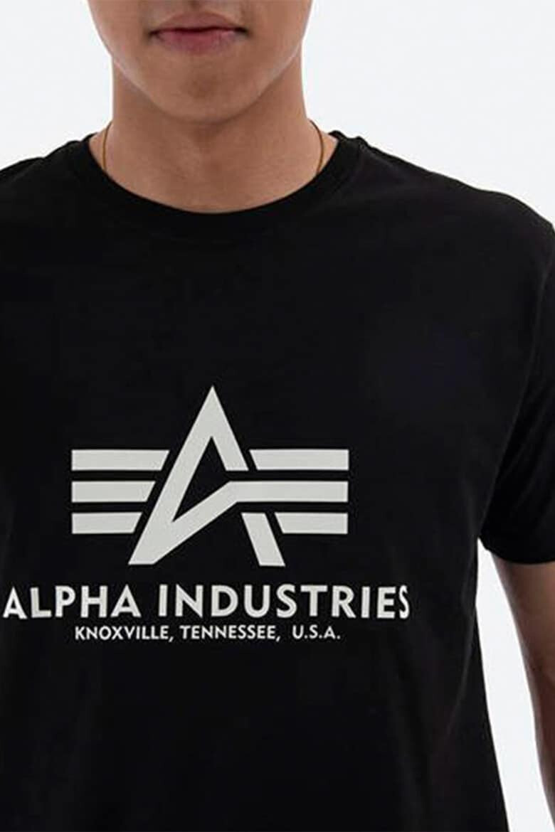 ALPHA INDUSTRIES Tricou de bumbac cu imprimeu logo - Pled.ro