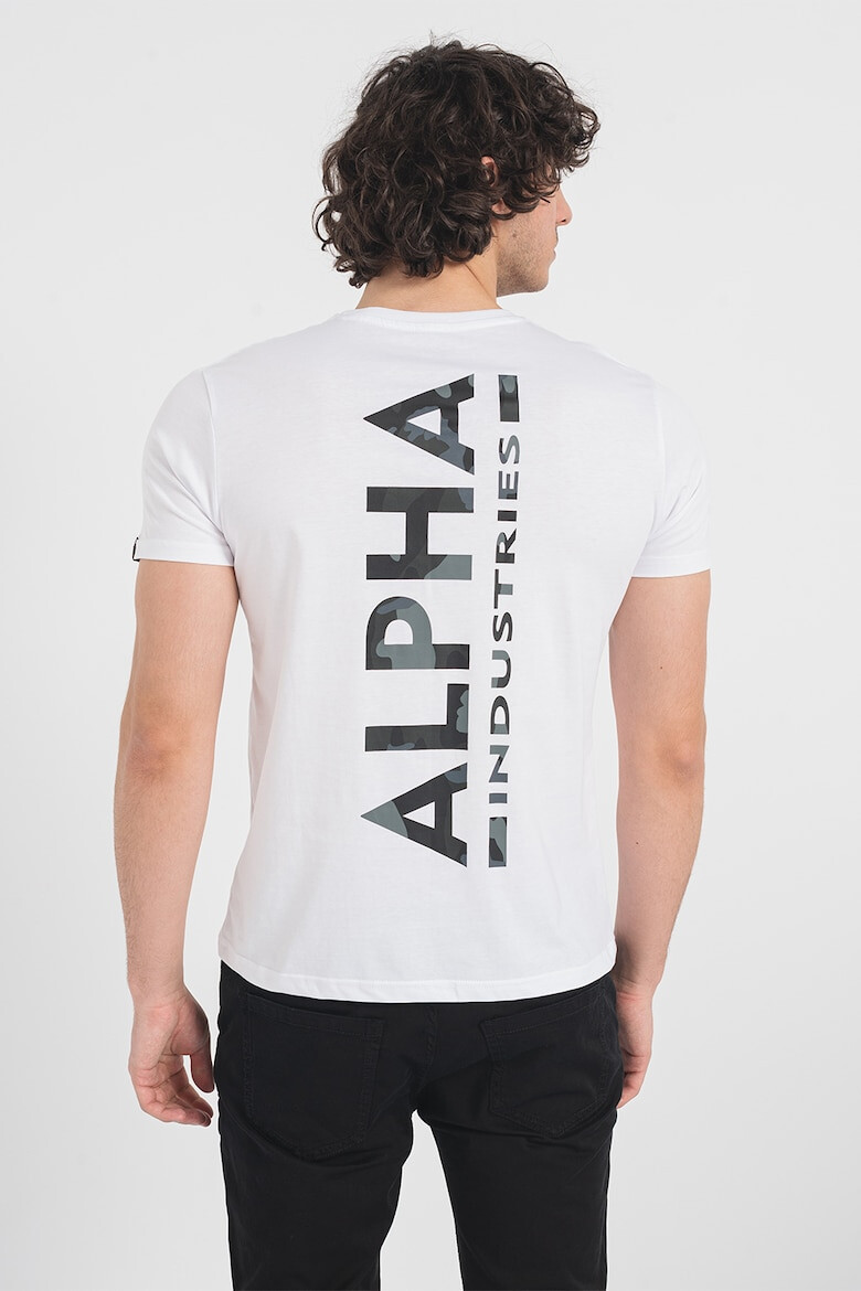 ALPHA INDUSTRIES Tricou de bumbac cu imprimeu logo - Pled.ro