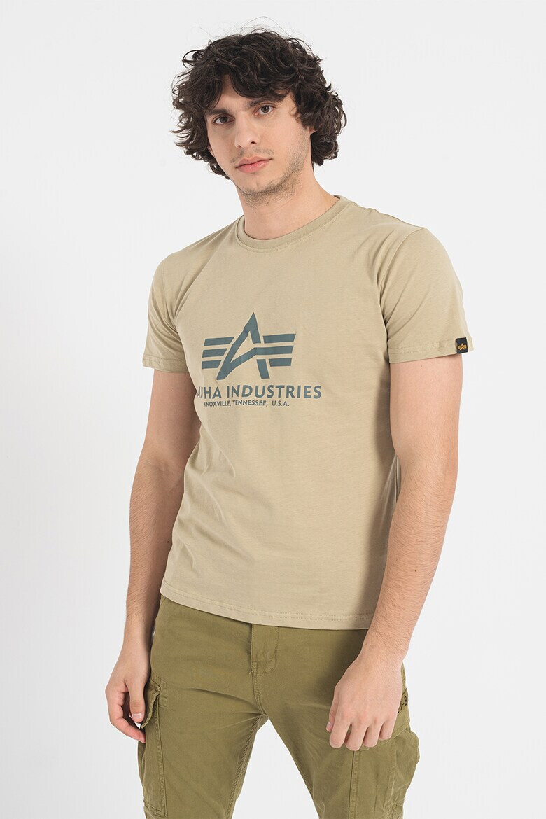 ALPHA INDUSTRIES Tricou de bumbac cu imprimeu logo - Pled.ro